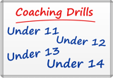 youth football drills for under 11, under 12, under 13 and under 14